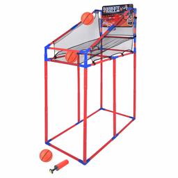 Portzon - Juego de Arcade de Baloncesto, Ajustable para Jugar al Aire última intervensión/Interior con 3 Pelotas