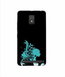 Amazon Brand - Solimo Designer Lady Vector N 3D Printed Hard Back Case Mobile Cover for Lenovo A6600