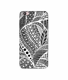 Amazon Brand - Solimo Designer Random White Pattern 3D Printed Hard Back Case Mobile Cover for Vivo V5 Plus