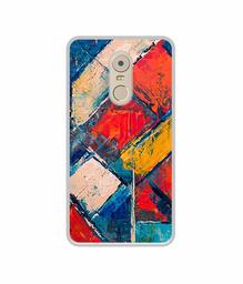 Amazon Brand - Solimo Designer Dark Multicolor Blocks UV Printed Soft Back Case Mobile Cover for Lenovo K6 Note