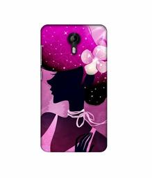 Amazon Brand - Solimo Designer Lady Vectors 3D Printed Hard Back Case Mobile Cover for Micromax Canvas Nitro 4G E455