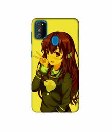 Amazon Brand - Solimo Designer DJ Girl Vector 3D Printed Hard Back Case Mobile Cover for Samsung Galaxy M21 / M30s