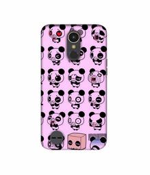 Amazon Brand - Solimo Designer Panda Experation 3D Printed Hard Back Case Mobile Cover for LG K10 (2017)