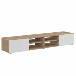 Marchio Amazon - Movian Lijoki - Mobile TV, 185 x 42 x 31 cm (L x P x A), colore quercia e bianco