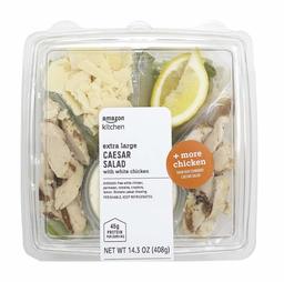 AMAZON KITCHEN, EXTRA LARGE CAESAR SALAD WITH WHITE CHICKEN, 14.3 OZ