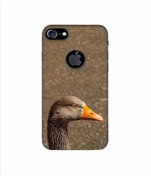 Amazon Brand - Solimo Designer Duck Face 3D Printed Hard Back Case Mobile Cover for Apple iPhone 7 (with Logo Cut)