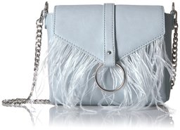 The Fix Courtney O Ring Feather Cross-Body Bag, Bluebird Gray, One Size