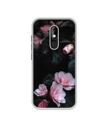 Amazon Brand - Solimo Designer Dark Flowers Photography UV Printed Soft Back Case Mobile Cover for Micromax Canvas Selfie 3 Q460