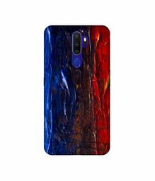 Amazon Brand - Solimo Designer Red Paint On Wall 3D Printed Hard Back Case Mobile Cover for Oppo A9 (2020)