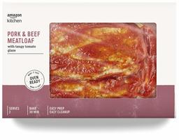 Amazon Kitchen, Pork & Beef Meatloaf with Tangy Tomato Glaze, 12 oz