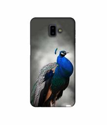 Amazon Brand - Solimo Designer Peacock 3D Printed Hard Back Case Mobile Cover for Samsung Galaxy J6 Plus