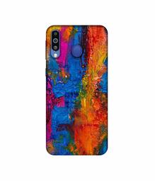 Amazon Brand - Solimo Designer Dark Multicolor Canvas 3D Printed Hard Back Case Mobile Cover for Samsung Galaxy M21