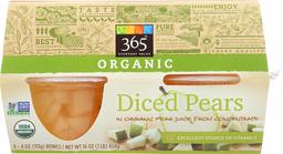 365 Everyday Value, Organic Diced Pears, 4 ct