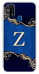 Amazon Brand - Solimo Designer Multicolor Blue Pattern Alphabet-Z Printed Soft Back Case Mobile Cover for Samsung Galaxy M31