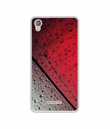 Amazon Brand - Solimo Designer Water Drop On Glass UV Printed Soft Back Case Mobile Cover for Lava Z10