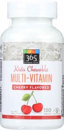 365 Everyday Value, Kids Chewable Multi-Vitamin, Cherry Flavored, 120 ct