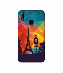 Amazon Brand - Solimo Designer Colored Paris 3D Printed Hard Back Case Mobile Cover for Vivo Y95