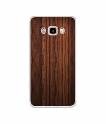 Amazon Brand - Solimo Designer Wooden Texture UV Printed Soft Back Case Mobile Cover for Samsung Galaxy J5 (2016)