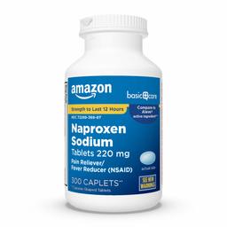 Amazon Basic Care Naproxen Sodium Tablets, 220 mg, 300 Count