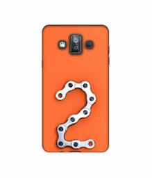 Amazon Brand - Solimo Designer Two Number 3D Printed Hard Back Case Mobile Cover for Samsung Galaxy J7 Duo