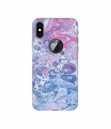 Amazon Brand - Solimo Designer Oil Paint on Marble 3D Printed Hard Back Case Mobile Cover for Apple iPhone Xs Max (Logo Cut)