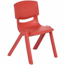 Amazonbasics 12 Inch School Classroom Stack Resin Chair, Red, 6-Pack