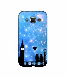 Amazon Brand - Solimo Designer Love Couple Vector 3D Printed Hard Back Case Mobile Cover for Samsung Galaxy Core Prime