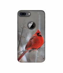 Amazon Brand - Solimo Designer Red Engry Bird 3D Printed Hard Back Case Mobile Cover for Apple iPhone 8 Plus (with Logo Cut)