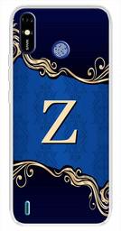 Amazon Brand - Solimo Designer Multicolor Blue Pattern Alphabet-Z Printed Soft Back Case Mobile Cover for Tecno Spark Go Plus