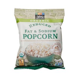 365 Everyday Value, Organic Popcorn Reduced Fat & Low Sodium - Scan Single, 0.35 Ounce