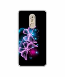 Amazon Brand - Solimo Designer Butterflies Neon Light UV Printed Soft Back Case Mobile Cover for Lenovo K6 Note