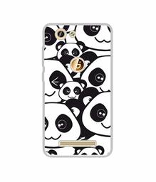 Amazon Brand - Solimo Designer Panda Texture UV Printed Soft Back Case Mobile Cover for Gionee F103 Pro