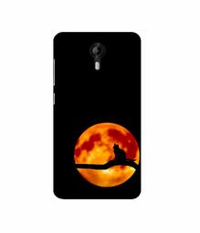 Amazon Brand - Solimo Designer Dark Black Cat 3D Printed Hard Back Case Mobile Cover for Micromax Canvas Nitro 4G E455