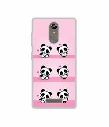 Amazon Brand - Solimo Designer Panda Pattern UV Printed Soft Back Case Mobile Cover for Gionee S6s