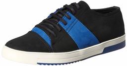 Amazon Brand - House & Shields Men's Black Synthetic Sneakers-9 UK (43 EU) (10 US) (AZ-HS-020)