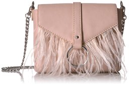 Amazon Brand - The Fix Courtney O Ring Feather Cross-Body Bag