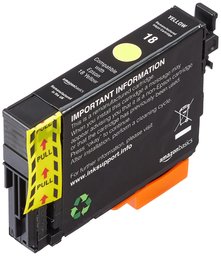 AmazonBasics Remanufactured Ink Cartridge Replacement for Epson Daisy 18 Yellow