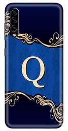 Amazon Brand - Solimo Designer Blue Pattern Alphabet-Q 3D Printed Hard Back Case Mobile Cover for Samsung Galaxy A50s