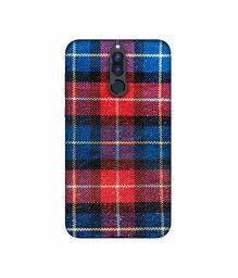 Amazon Brand - Solimo Designer Check Cloth 3D Printed Hard Back Case Mobile Cover for Huawei Honor 9i