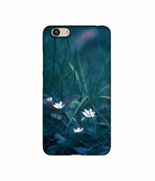 Amazon Brand - Solimo Designer White Flower 3D Printed Hard Back Case Mobile Cover for Vivo Y53