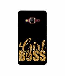 Amazon Brand - Solimo Designer Sparkle Girl Boss 3D Printed Hard Back Case Mobile Cover for Samsung Z2