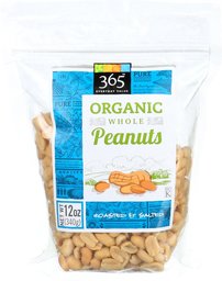 365 Everyday Value Organic Peanuts Roasted & Salted, 12 Ounce