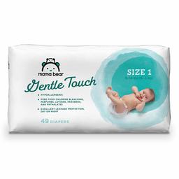 Amazon Brand - Mama Bear Gentle Touch Diapers, Hypoallergenic, Size 1, 49 Count