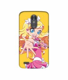 Amazon Brand - Solimo Designer Singing Girl Vector 3D Printed Hard Back Case Mobile Cover for LG Stylus 3