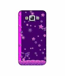 Amazon Brand - Solimo Designer Sparkling Stars 3D Printed Hard Back Case Mobile Cover for Samsung Galaxy E7