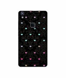 Amazon Brand - Solimo Designer Heart Texture UV Printed Soft Back Case Mobile Cover for Lava Z80