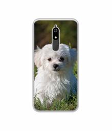 Amazon Brand - Solimo Designer White Dog UV Printed Soft Back Case Mobile Cover for Micromax Canvas Infinity Pro