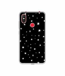 Amazon Brand - Solimo Designer Sperking Stars UV Printed Soft Back Case Mobile Cover for Redmi Note 6 Pro