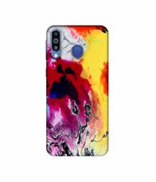 Amazon Brand - Solimo Designer Smash Color 3D Printed Hard Back Case Mobile Cover for Samsung Galaxy M21