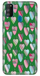 Amazon Brand - Solimo Designer Heart Pattern Design 3D Printed Hard Back Case Mobile Cover for Samsung Galaxy M21 / M30s